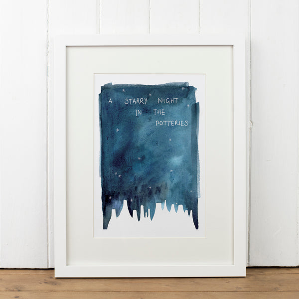 Starry Night in the Potteries Art Print - Yellowstone Art Boutique