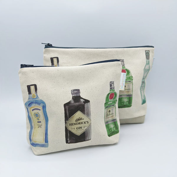 Gin Bottles Wash Bag - Yellowstone Art Boutique
