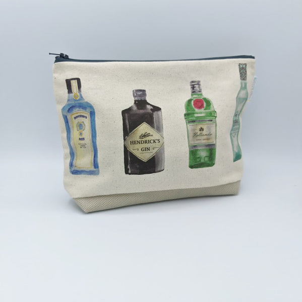 Gin Bottles Wash Bag - Yellowstone Art Boutique