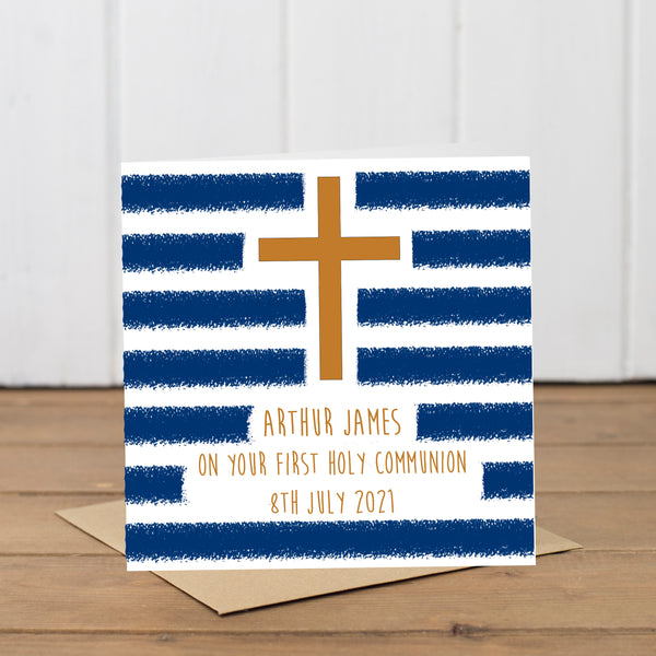 Personalised First Holy Communion Card - Yellowstone Art Boutique