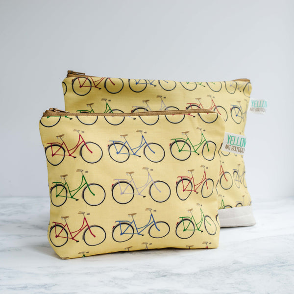 Yellow Bike Wash Bag - Yellowstone Art Boutique