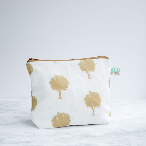 Gold Trees Wash Bag - Yellowstone Art Boutique