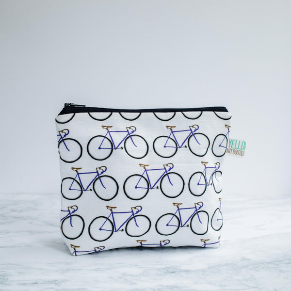 Blue Bikes Wash Bag - Yellowstone Art Boutique