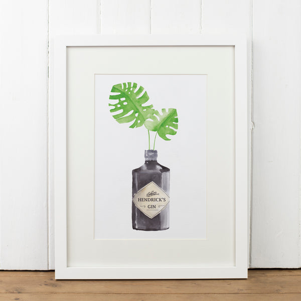 Hendricks Gin Bottle Art Print - Yellowstone Art Boutique