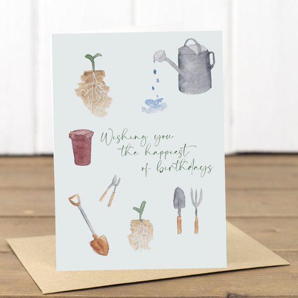Gardening Birthday Card - Yellowstone Art Boutique