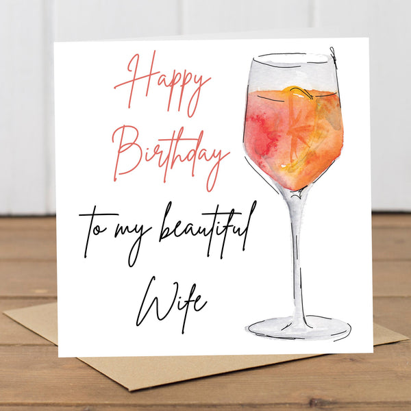 Personalised Cocktail Any Occassion Card