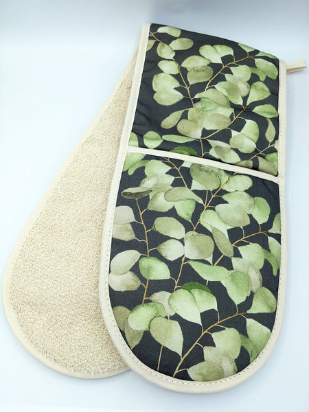 Eucalyptus Grey Luxury Oven Gloves
