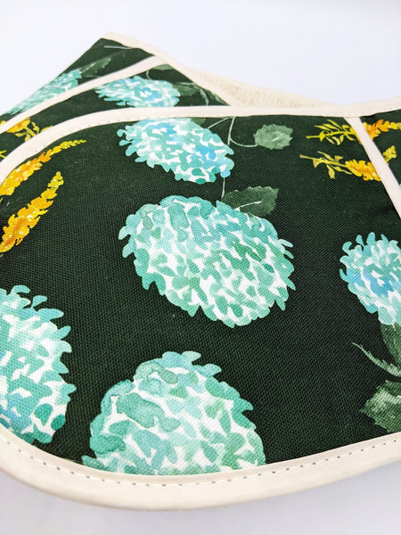 Hydrangea & Snapdragon Luxury Oven Gloves
