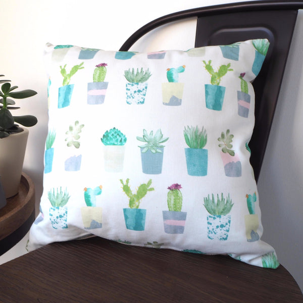 Succulent & Cacti Cushion - Yellowstone Art Boutique