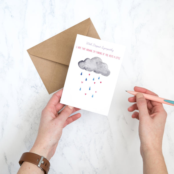 With Deepest Sympathy Cloud Card - Yellowstone Art Boutique