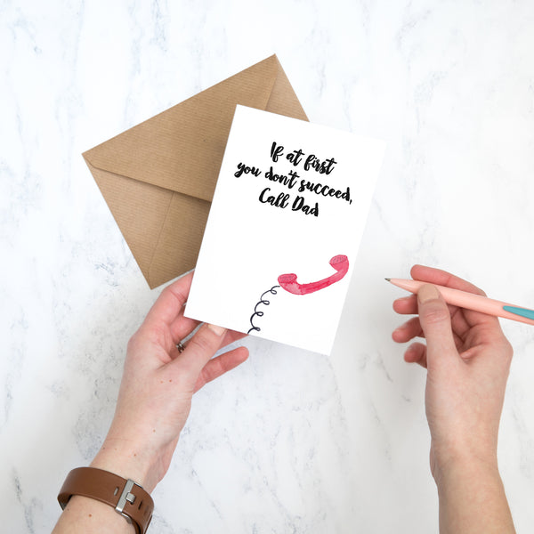 Blank Call Dad Card - Yellowstone Art Boutique