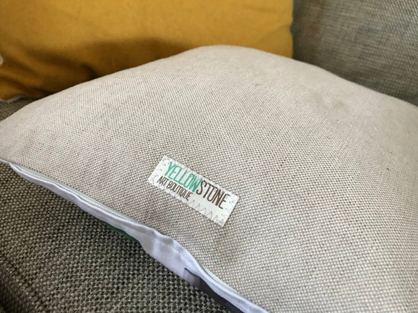 Gin Bottles Cushion - Yellowstone Art Boutique
