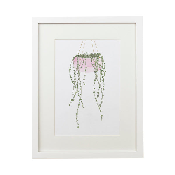 String of Pearls Plant Art Print - Yellowstone Art Boutique