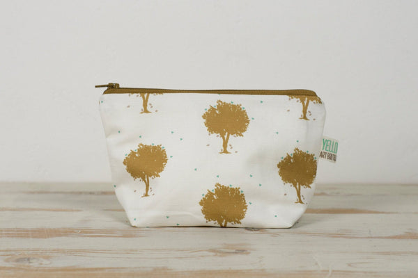 Gold Trees Wash Bag - Yellowstone Art Boutique
