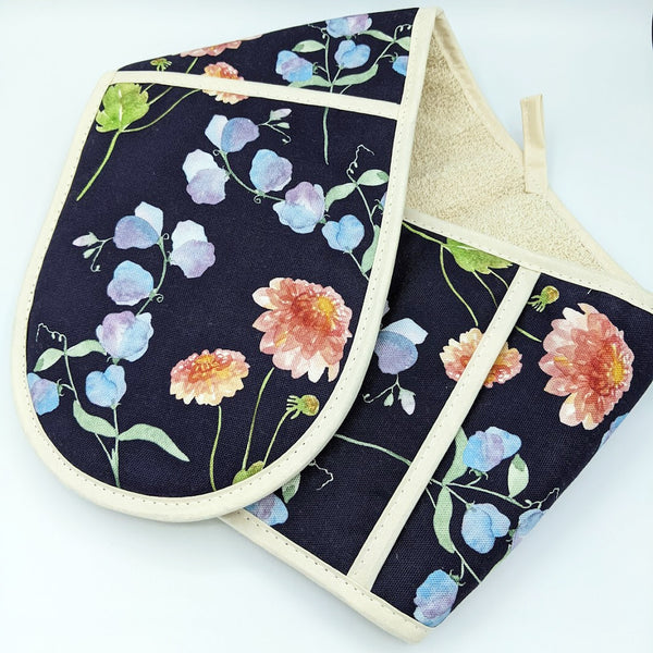Sweet Pea & Dahlia Luxury Oven Gloves