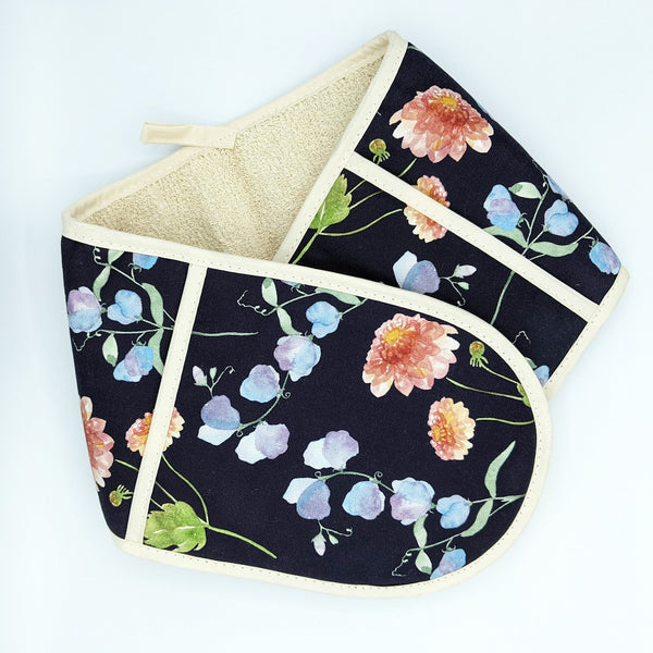 Sweet Pea & Dahlia Luxury Oven Gloves