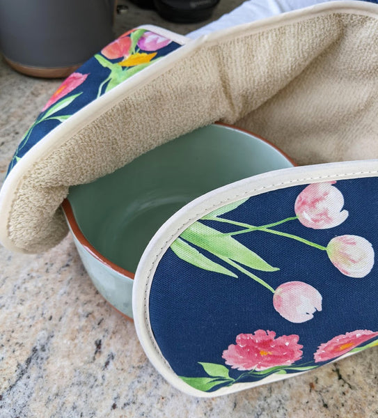 Peony & Tulip Luxury Oven Gloves