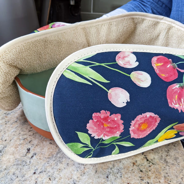 Peony & Tulip Luxury Oven Gloves