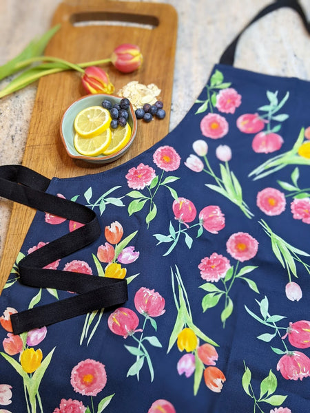Tulip & Peony Adults Kitchen Apron