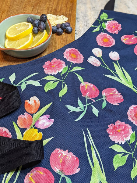 Tulip & Peony Adults Kitchen Apron