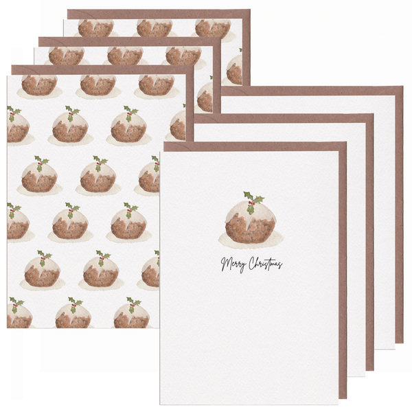 Christmas Pudding Card Pack - Yellowstone Art Boutique