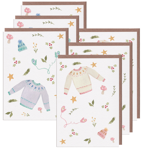 Christmas Jumper Card Pack - Yellowstone Art Boutique