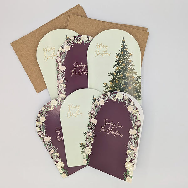 Christmas Tree & Arch Card Pack