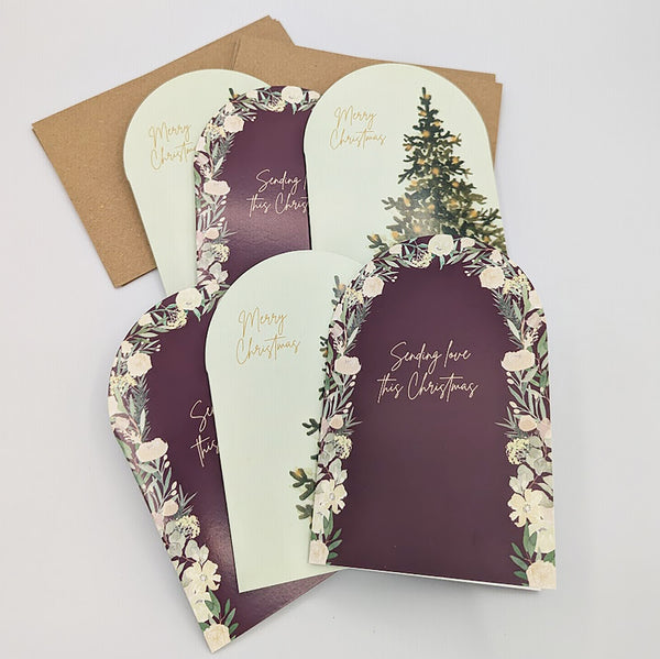 Christmas Tree & Arch Card Pack