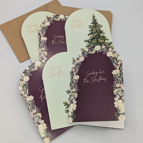 Christmas Tree & Arch Card Pack