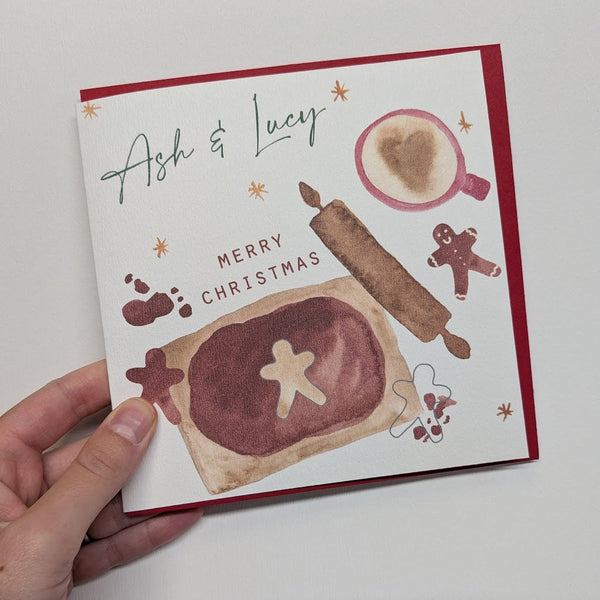 Gingerbread Man Christmas Card