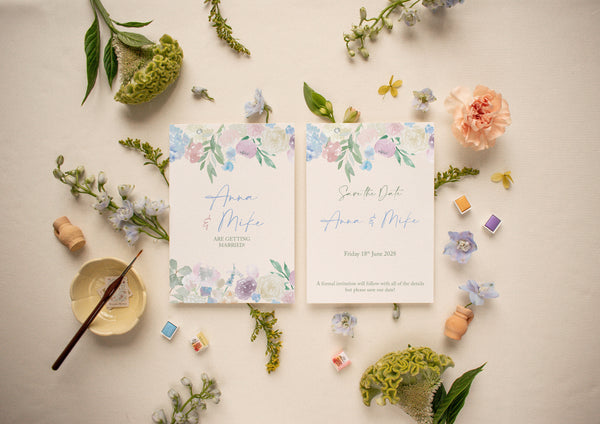 Semi-Bespoke A6 Save the date - Yellowstone Art Boutique