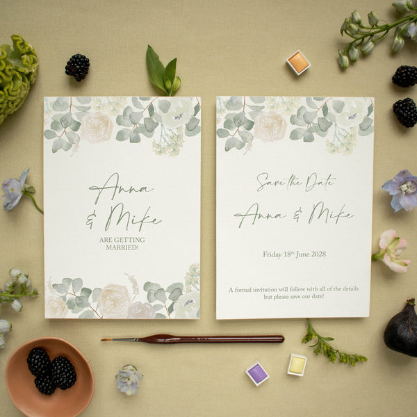 Semi-Bespoke A6 Save the date - Yellowstone Art Boutique