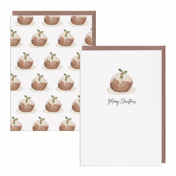 Christmas Pudding Card Pack - Yellowstone Art Boutique