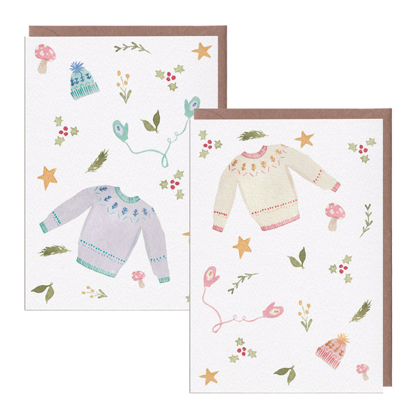 Christmas Jumper Card Pack - Yellowstone Art Boutique