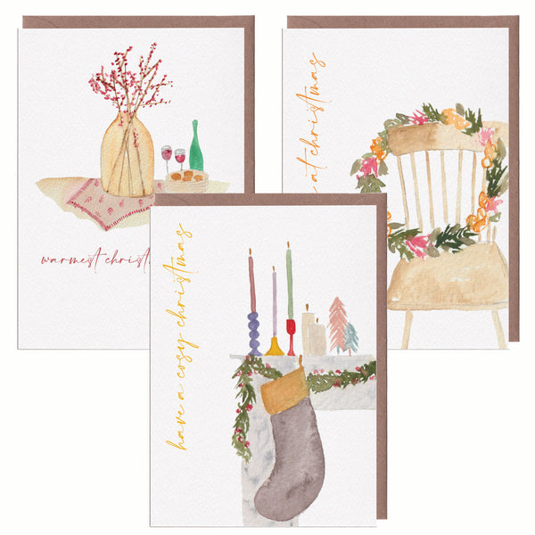 Christmas Scenes Card Pack - Yellowstone Art Boutique
