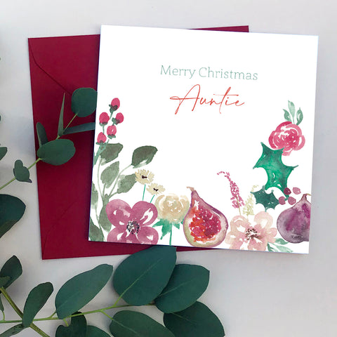 Fig & Florals Christmas Card