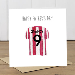 Personalised Stoke City Football Father's Day Card - Yellowstone Art Boutique