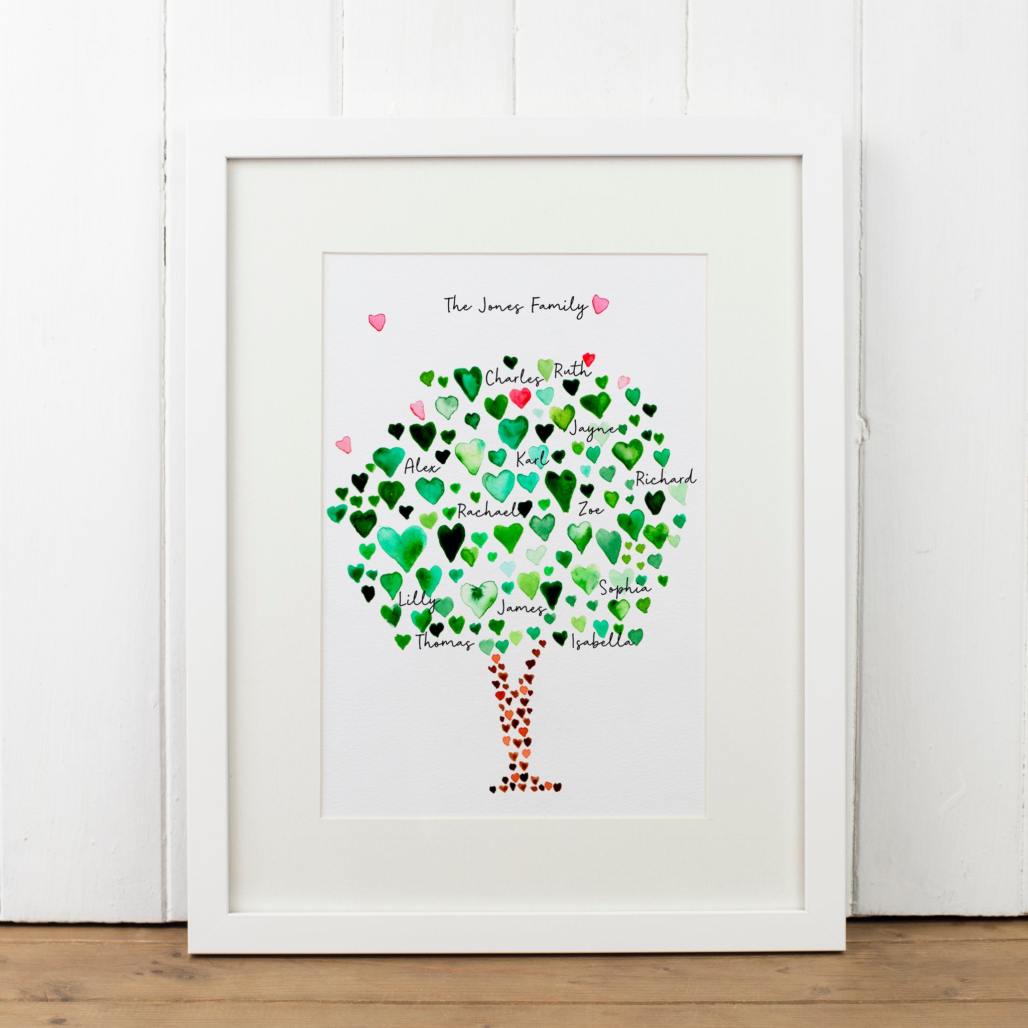 Personalised Family Tree Art Print - Yellowstone Art Boutique