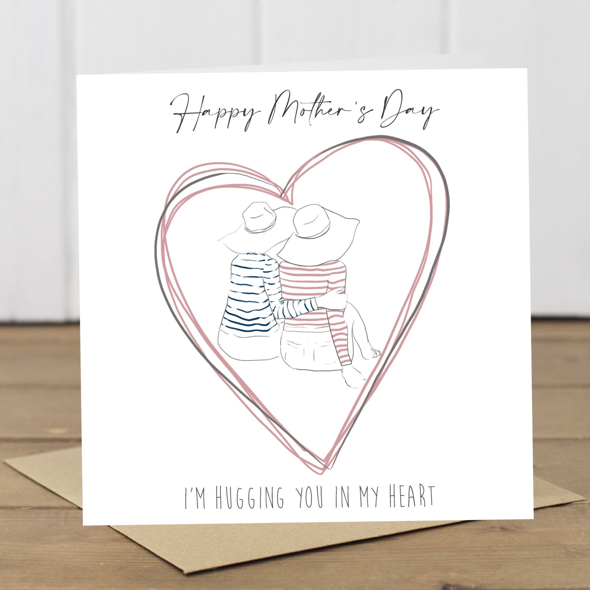 Hugging in my Heart Mother's Day Card - Yellowstone Art Boutique