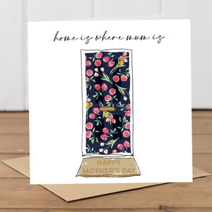 Home is Where Mum Is Front Door Mother's Day Card
