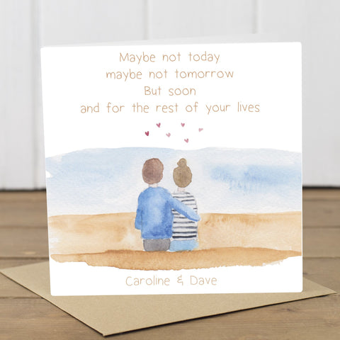 Personalised Postponed Wedding Day Card - Yellowstone Art Boutique