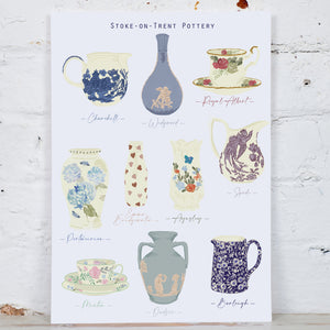 Stoke-on-Trent Pottery Art Print