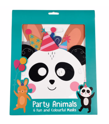Party Animal Face Masks (Set of 6) - Yellowstone Art Boutique