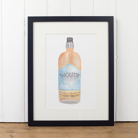 Shackleton Whisky Bottle Art Print - Yellowstone Art Boutique