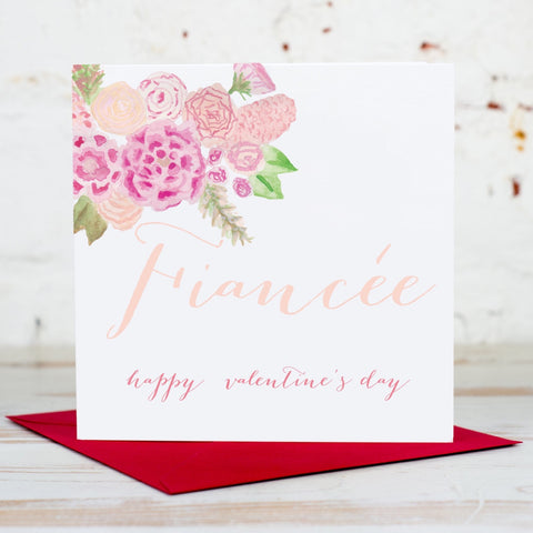 Fiancée Valentine's Floral Card - Yellowstone Art Boutique
