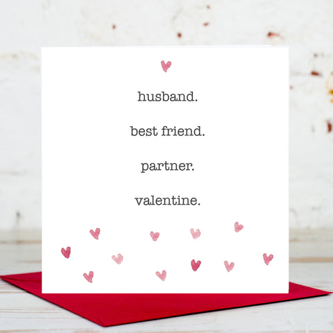 Best Friend. Partner. Valentine's Day Card
