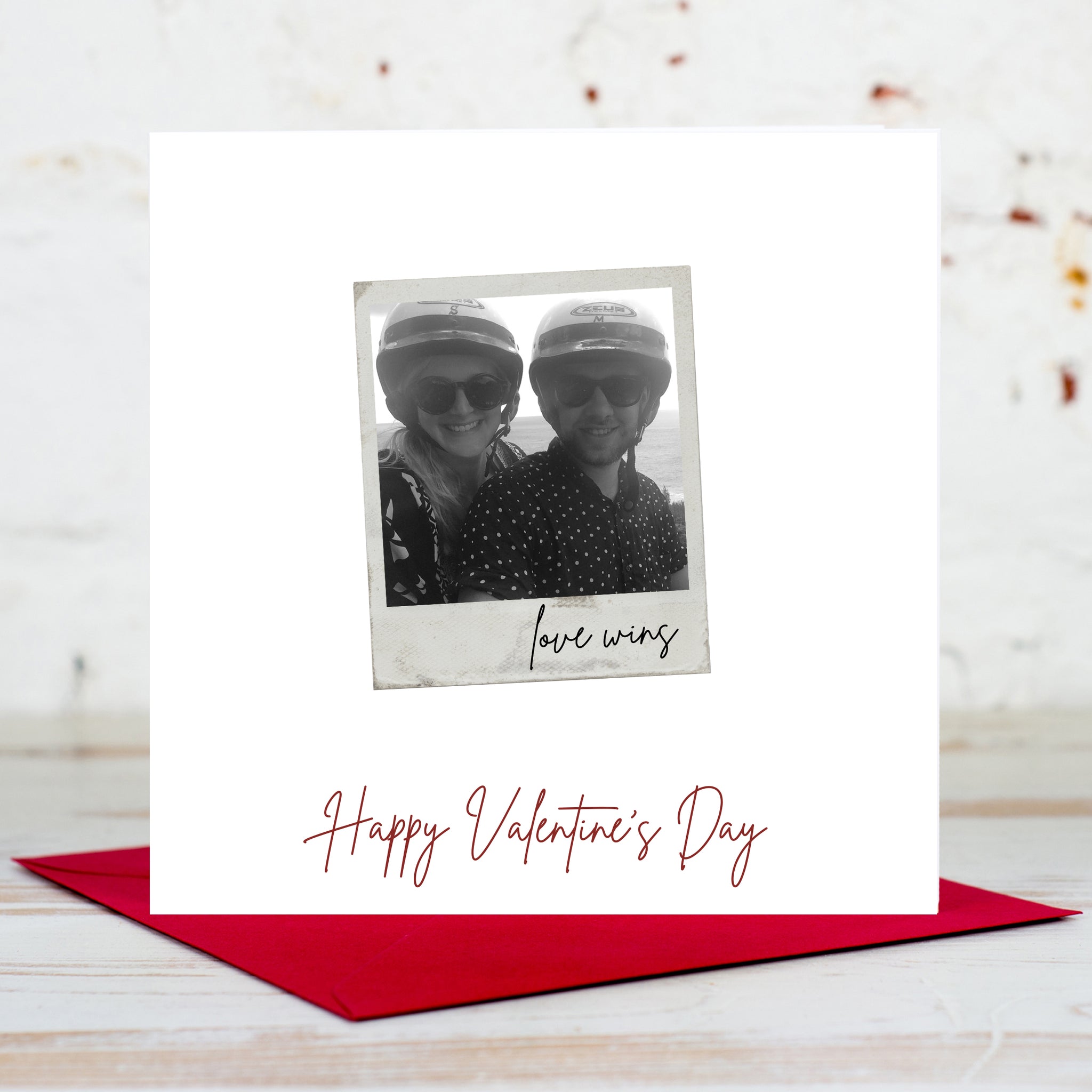 Polaroid love wins Valentine's Day Card