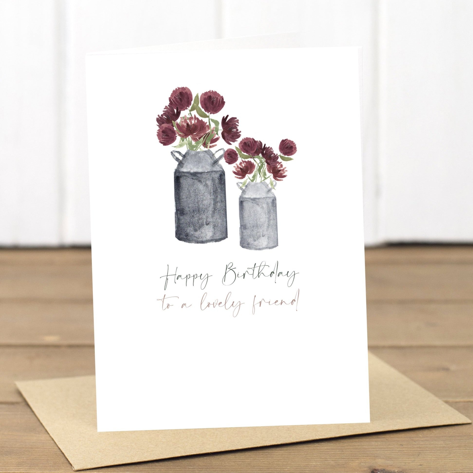 Birthday Milk Churns Card - Yellowstone Art Boutique