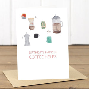 Coffee Birthday Card - Yellowstone Art Boutique