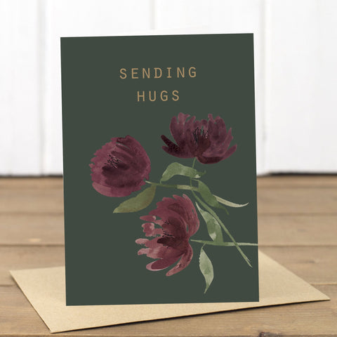 Sending Hugs Card - Yellowstone Art Boutique